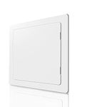 BOZZON Access Panel for Drywall - 10x10 inch - Wall Hole Cover - Access Door - Plumbing Access Panel for Drywall - Heavy Durable Plastic White