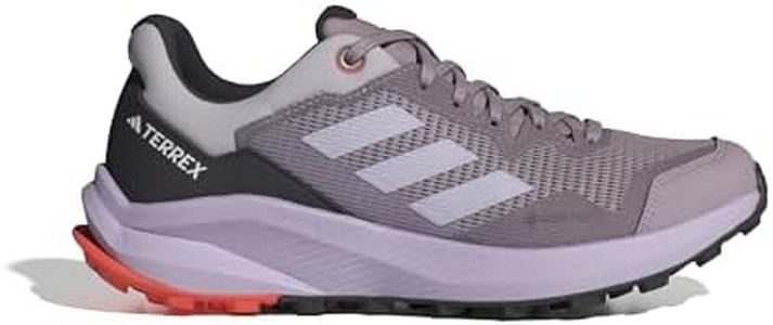 adidas Women's Terrex Rider Gore-TEX Trail Running Shoes, preloved fig/Silver Dawn/Orange, 4 UK