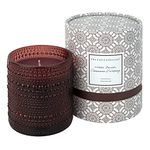 The Cali Collection Scented Candle, Winter Berries, Cinnamon & Nutmeg, Soy Wax, 10oz/ 280g Large Glass Jar, Long Burning, Luxury Gift for Women, Christmas, Home