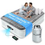 NEVER DEFLATE™ Luxury Air Bed Double with Built In Pump 135 x 190 x 46cm, Good Housekeeping Winner 2026, Self‑Inflating Blow Up Mattress, USB Charging & Nightlight, Inflatable Air Mattress for Guests