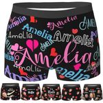 Personalised Boxers for Men,Custom Face Underwear with Photo,Customised Photo Men's Boxer Shorts with Face for Husband,Boyfriend