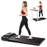 KEEP FUN Walking Pad Under Desk Treadmill, 2.5HP Walking Pad Treadmill 300 LB Capacity with Remote Control, Portable Treadmill for Office/Home Lightweight, Mini Treadmill with 3 Window LED Display