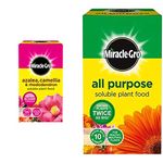 Miracle-Gro Azalea, Camellia & Rhododendron Soluble Plant Food, 1 kg and All Purpose Soluble Plant Food, 1 kg