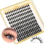 JIMIRE Manga Lash Clusters Natural Look Anime Japanese Eyelash Clusters 10-16MM D Curl Cluster Eyelash Extensions Cute Individual Manga Lashes for Cosplay