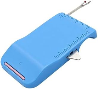 Magnetic Seam Guide for Sewing Machine, with Scale & Seam Ripper, Multifunctional Seam Guide Ruler for Sewing Machine, Quilting Accessories (Blue)