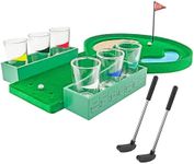 Fairly Odd Novelties Miniature Golf Drinking Game Set, Standard, Green, 1.75oz Glasses – Ultimate Tabletop Fun for Golf Enthusiasts & Party Lovers!