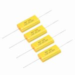 sourcing map 4Pcs 3.3uF Frequency Divider Capacitor, 250V Audio Speaker Crossover Non-Polarity Polypropylene MKP Film Capacitor