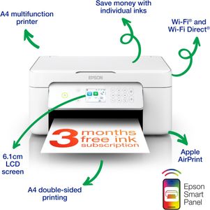 Epson Expression Home XP-4205 3-in-1 Wireless Inkjet Printer, Scanner, Copier – A4, Duplex