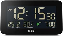 Braun Digital Alarm Clock with Date