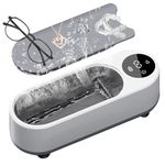 Ultrasonic Cleaner Jewellery Cleaner Silver Cleaner 300ML Glasses Cleaner Machine for Jewelry Necklace Ring Glasses Watch Coins Denture