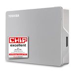 Toshiba 4TB Canvio Flex Portable External Hard Drive for Mac, Windows PC, Smartphone and Tablet use, compatible with most USB-C and USB-A devices, Silver (HDTX140ESCAA)