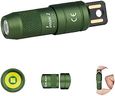 OLIGHT IMINI 2 Tiny Rechargeable Keychain Flashlight, 50 Lumens Portable Quick-Release Mini Flashlights with Magnetic Base, Instant Activation Light for EDC and Emergency(OD Green)