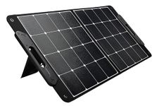 KENWOOD Portable Solar Panel BH-SK100, 100W Device Charging Through USB Ports, High-Efficiency, Lightweight & Foldable Design, Tailgating Camping Outdoors, Optional Pairing w/BN-RK510 Power Station