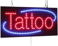 Tattoo Sign, 24"x12", 60x30cm, TOPK