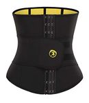 SEXYWG Waist Trainer Trimmer Sauna Sweat Belt Neoprene Exercise Belt Body Shaper Tummy Control Cincher Black