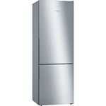 Bosch Home & Kitchen Appliances KGE49AICAG Serie 6 Freestanding Fridge Freezer with Easy Clean and VitaFresh, 201cm Low Frost, 419L capacity, 70cm XL wide, Inox