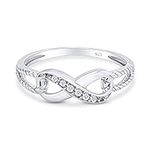 Aria Jewels 14k White Gold Plated 9