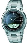 CASIO Men's Quartz Analogue Digital Watch with Stainless Steel Strap AW-80D-1AVCB, silver, AW-80D-1AV