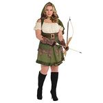 UK 16-18 - Ladies Robin Hood Costume Medieval Vigilante Elf Elven Archer Maid Marion Peter Pan Fancy Dress Fairytale Prince of Thieves