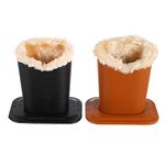 Cabilock Pack of 2 Soft Plush Lining Eyeglass Holders Glasses Display Stand Eyeglass Organizer Rack for Home Shop Store