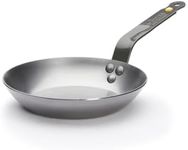 de Buyer MINERAL B Carbon Steel Fry Pan - 8” - Ideal for Searing, Sauteing & Reheating - Naturally Nonstick - Made in France