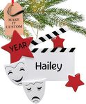 Personalized Drama Star Ornament 2024 – Fast & Free 24h Customization – Theatre Ornament For Tree – Custom Gift Wrapped High School Musical Ornament For Performers - Drama Ornaments For Actor, Actress