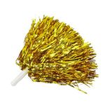 Lovecheer 12PCS Gold Pom Poms Cheerleading Fluffy Metallic Cheer Pom Poms with Baton Handle for Adults Sports Team Spirit Cheering