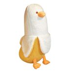 19.7 in Cute Banana Duck Plush Throw Pillow