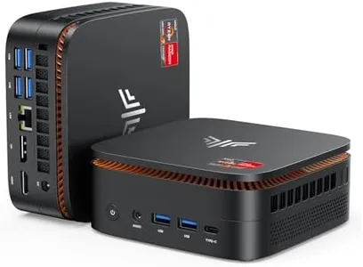 KAMRUI H1 Mini Gaming PC, AMD Ryzen 7 6800H, 16GB DDR5 4800MHz 512GB M.2 NVMe PCIe3.0x4 SSD Mini PC(8C/16T, up to 4.7GHz), 16MB L3 Smart Cache, Triple 4K Display/WiFi6/BT5.2/Mini Desktop Computers