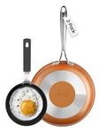 GOTHAM STEEL 2 Pc Non Stick Frying Pans Set, 5.5 Inch Egg Frying Pan Nonstick Frying Pan 9 Inch, Egg Pan, Non Stick Pan, Frying Pans Nonstick, Skillet Set, Oven Safe, Non Toxic, Dishwasher Safe