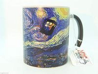 Mugtime (TM - Doctor Who Starry Night Tardis Magic Mug Changing Color Coffee Tea Illustration - Ceramic 330ml 11oz