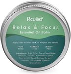 Aculief Relax & Focus Essential Oil Aromatherapy Balm - Keeps Skin Moisturized - Non-Toxic and Paraben and Cruelty-Free - Natural Ingredients - Lavender, Orange, Peppermint Oils, and Shea Butter Cream