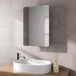 Artis 460mm Stainless Steel Wall Mounted Single Door Bathroom Mirror Cabinet Cupboard