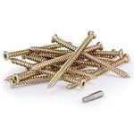 SEQUAL® 40mm (Pack of 20) Easy Drive Countersunk Direct Concrete Screws. No Plugs Needed Concrete Screw Pack Countersunk Screw with Torx Head, T30 Torx Driver Bit Included in Every Screw Pack.