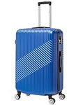 FLYMAX 24" Medium Suitcase Super Lightweight 4 Wheel Spinner Hard Shell ABS Luggage Hold Check in Travel Case Navy