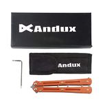 Andux Titanium Alloy Folding Tool with Holes G10 CS/HDD45 (Orange-Silver)