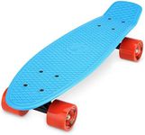 Xootz 22 Inch PP Cruiser Pastel Pink - Kids Mini Skateboard with PP Deck, Beginner Friendly, Compact Skateboard