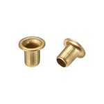 uxcell Hollow Rivet,3mm x 4mm Through Hole Copper Hollow Rivets Grommets Double-Sided Circuit Board PCB 200Pcs