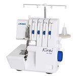 Juki MO-214D Kirei 4 Thread Overlock Machine for Beginners and Sewers with Heavy Duty Upper Lower Blade for All Types of Fabrics