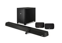 Polk Audio MagniFi Max AX SR 7.1.2 Channel Sound Bar with 10'' Wireless Subwoofer & SR2 Surround Speakers, Dolby Atmos and DTS:X Certified, Polk's Patented SDA Technologies, Black