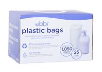 UBBI Plastic Biodegradable Diaper Bags, Purple