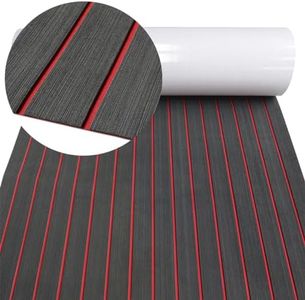 HZCHIONE EVA Foam Non-Slip Boat Decking Flooring 94x45, Faux Teak Boat Marine Carpet Boat Floor Self-Adhesive Foam Boat Floor Mat Rolls Sheet for Motorboat RV Yacht Kayak Deck Helm Pad