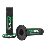 Wai Danie 1 Pair 7/8" 22mm Universal Motorcycle Hand Grips Powersports Grips Pro Dirt Pit Bike Grips Compatible with Yamaha PW80 Kawasaki BMW Suzuki ATV Pocket Bikes Mini Quads Green