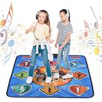 Dance Mat Single Dancing Mats for Kids Adults Musical Electronic Dance Mat Dance Gaming Blanket High Sensitivity Wear Resistant Dance Step Pad Non-Slip TV Gift To Girls Boys