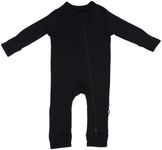 KYTE BABY Soft Bamboo Rayon Rompers, Zipper Closure, 0-24 Months (3-6 Months, Midnight)