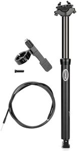 CXWXC Dropper Post 27.2/30.9/31.6mm - 125mm Travel Bike Seat Post - Dropper Seatpost Internal Cable Routing for Mountain Gravel Bikes eBike (27.2mm)