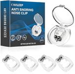 Anti Snoring Devices, Snore Stopper with Adjustable Magnet, Silicone Nose Clip Stop Snoring, Effective to Relieve Snoring, Snoring Solution for Comfortable and Quieter Sleep, White, M