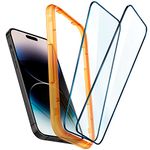 Spigen AlignMaster Full Coverage Tempered Glass Screen Protector for iPhone 14 Pro - 2 Pack