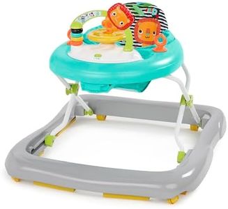 Bright Starts Zig Zag Zebra Walker with Easy Fold Frame for Storage, Ages 6 Months +