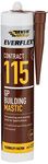 Everbuild – Everflex – 115 GP Building Mastic – For Joint Pointing and Sealing – Internal and External Use – Brown – 285ml